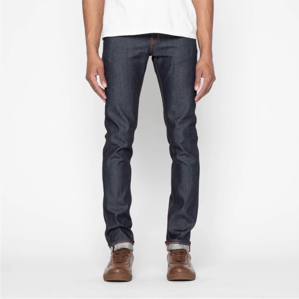 Naked & Famous Denim Super Guy Indigo Stretch Selvedge Jeans 33 Taper Japanese